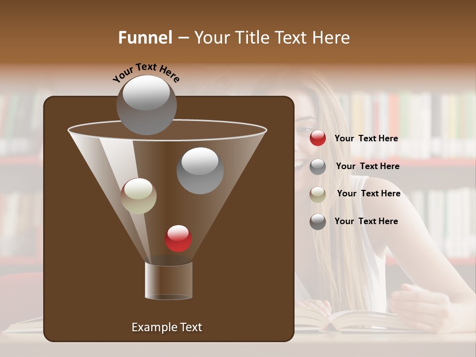 People Library Teenage Girls PowerPoint Template