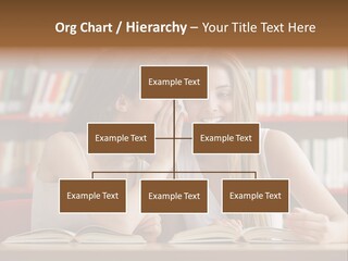 People Library Teenage Girls PowerPoint Template