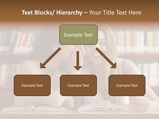 People Library Teenage Girls PowerPoint Template