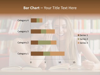 People Library Teenage Girls PowerPoint Template