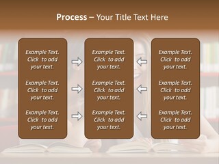 People Library Teenage Girls PowerPoint Template