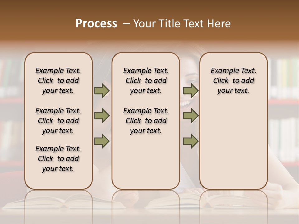 People Library Teenage Girls PowerPoint Template