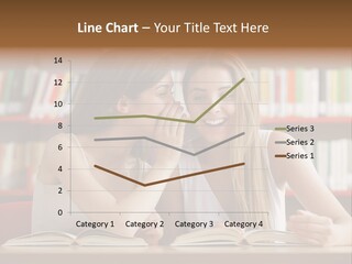 People Library Teenage Girls PowerPoint Template