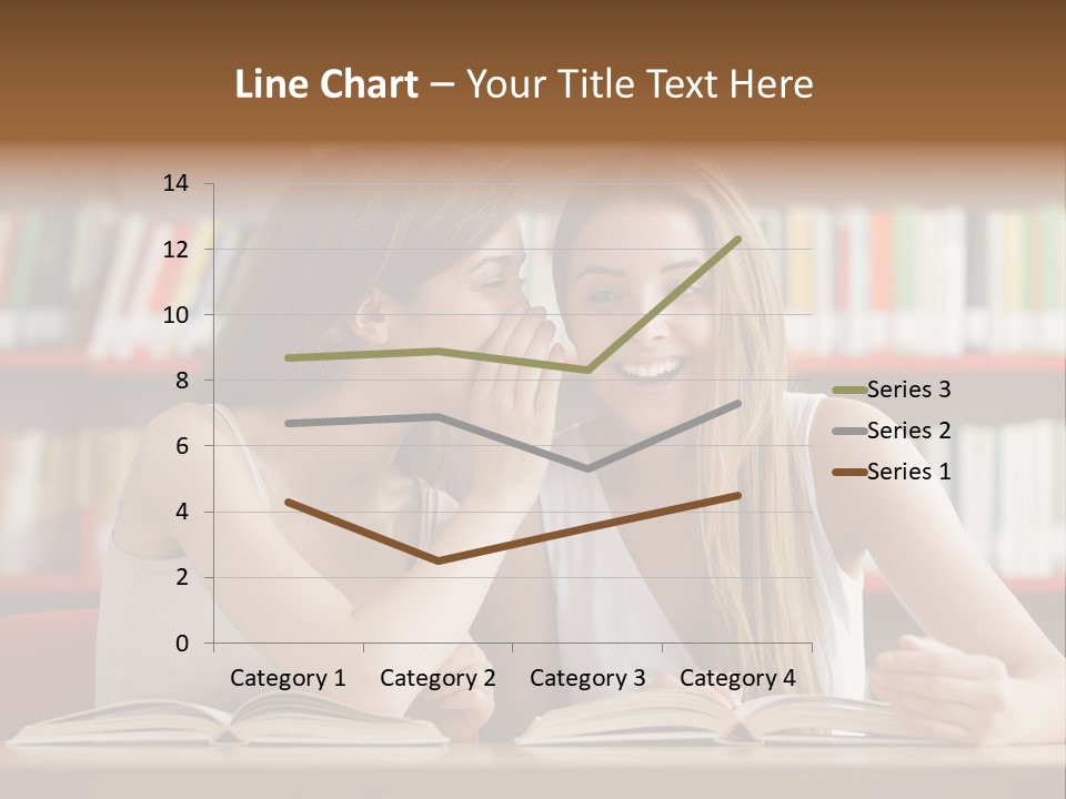 People Library Teenage Girls PowerPoint Template