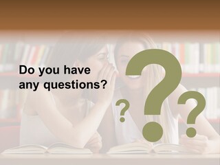 People Library Teenage Girls PowerPoint Template