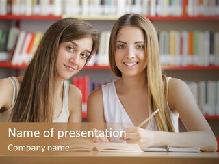 Long Hair Photography Horizontal PowerPoint Template