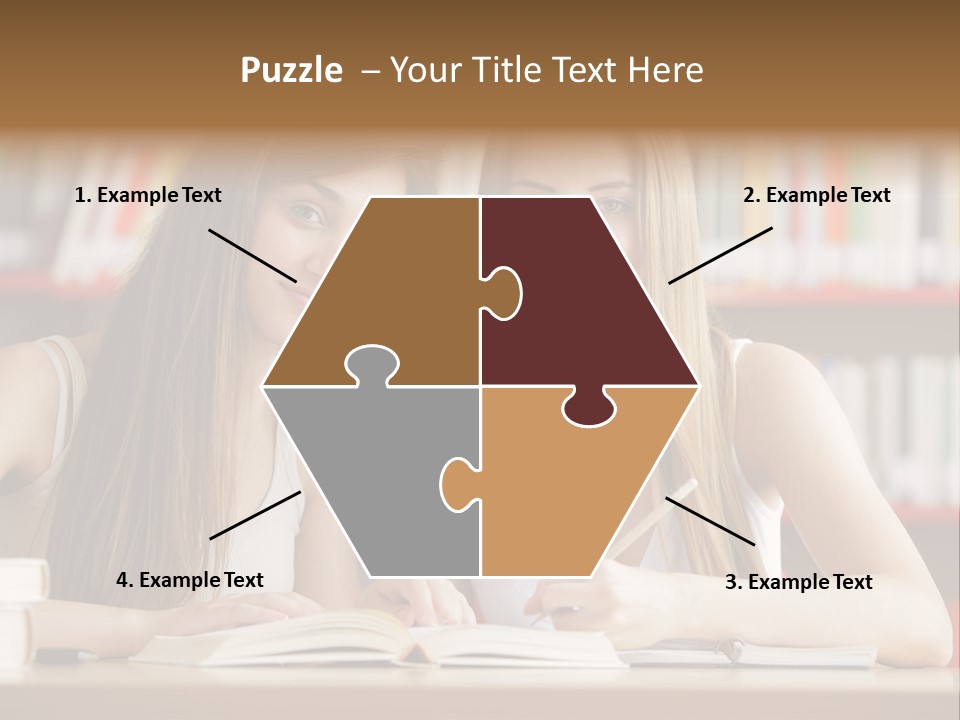 Long Hair Photography Horizontal PowerPoint Template