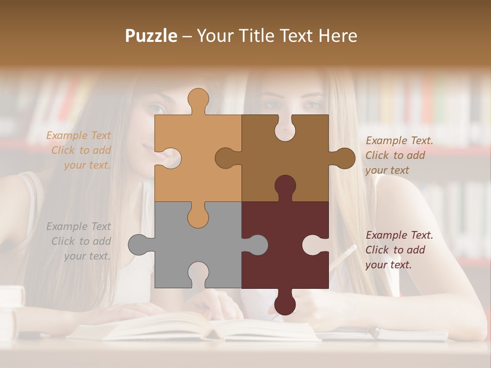 Long Hair Photography Horizontal PowerPoint Template