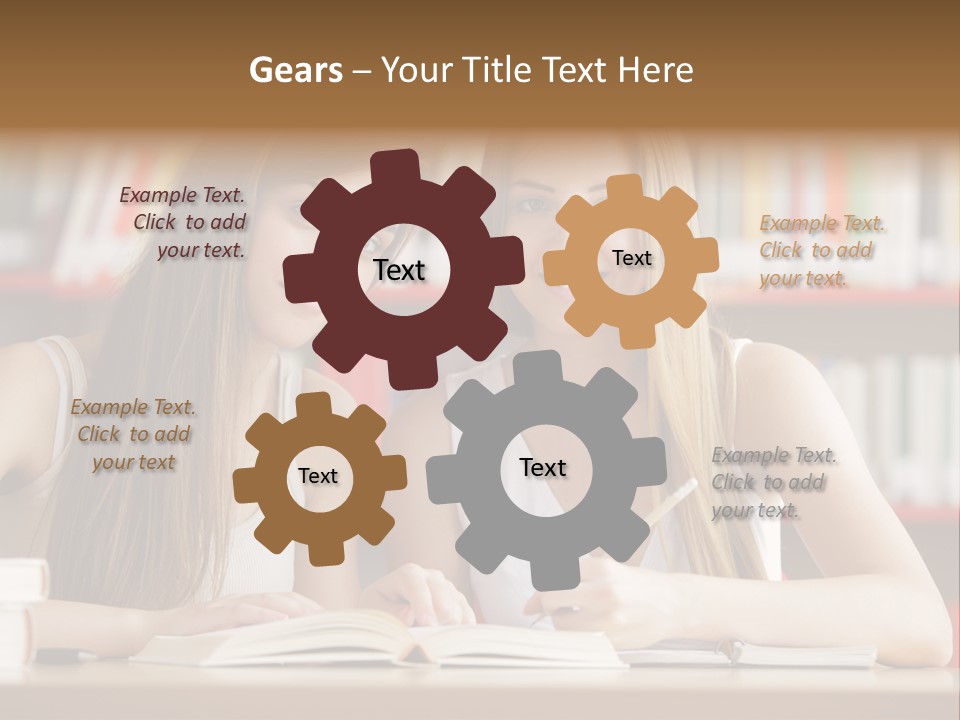 Long Hair Photography Horizontal PowerPoint Template