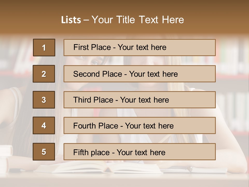Long Hair Photography Horizontal PowerPoint Template