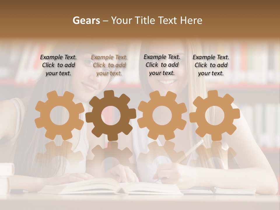 Long Hair Photography Horizontal PowerPoint Template