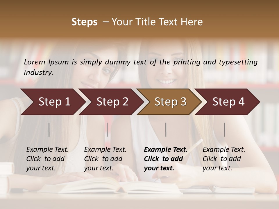 Long Hair Photography Horizontal PowerPoint Template