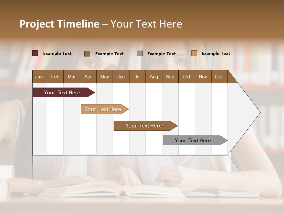 Long Hair Photography Horizontal PowerPoint Template