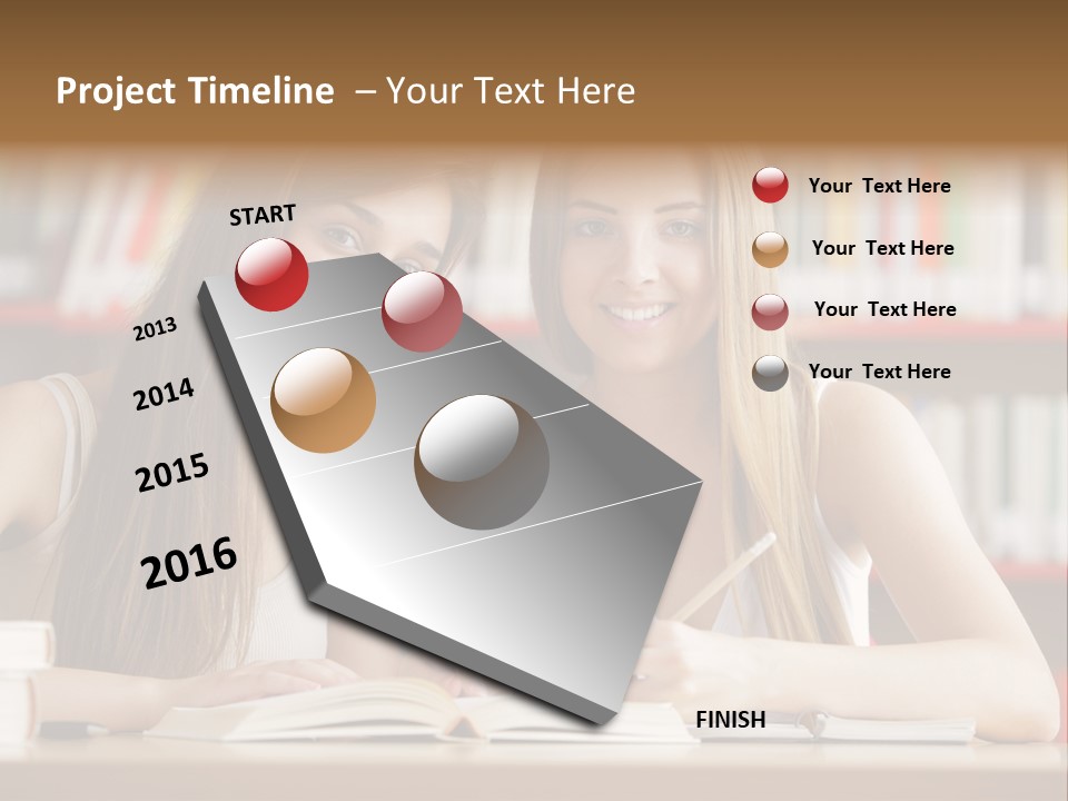 Long Hair Photography Horizontal PowerPoint Template