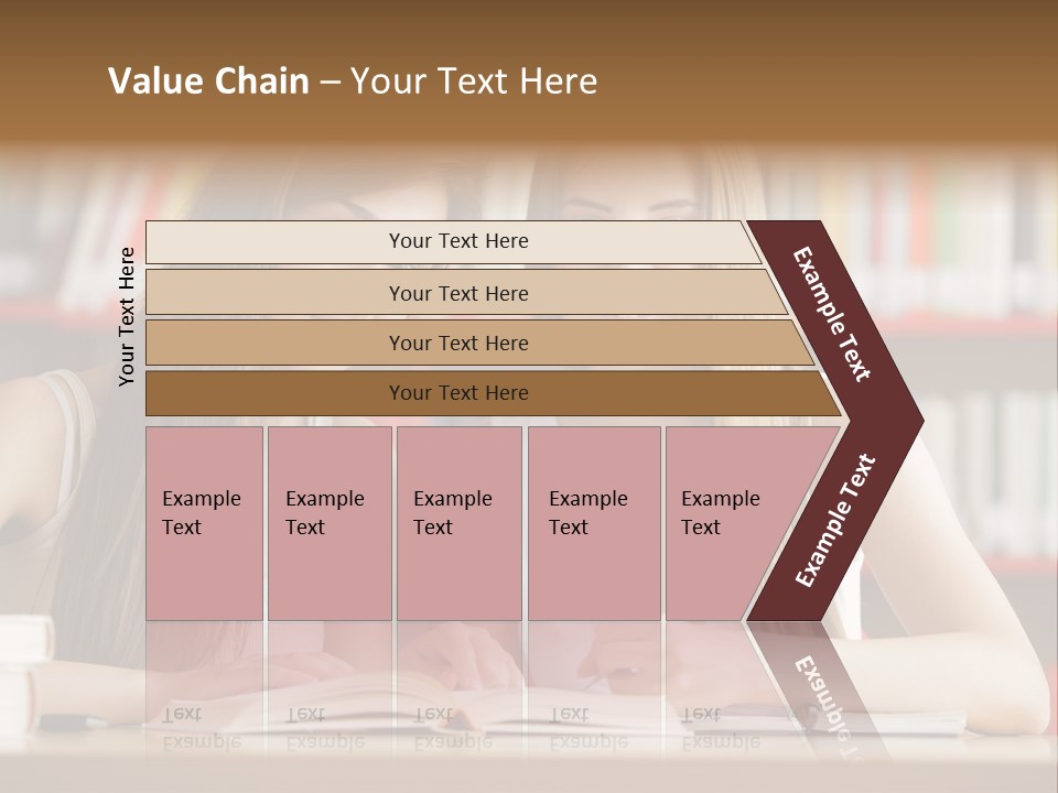Long Hair Photography Horizontal PowerPoint Template