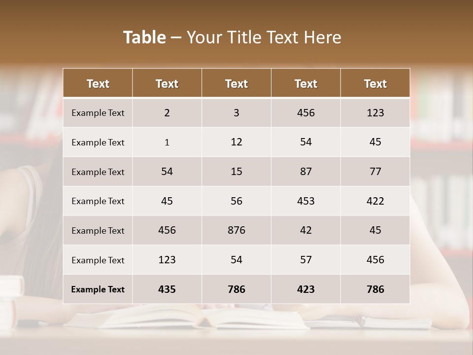 Long Hair Photography Horizontal PowerPoint Template