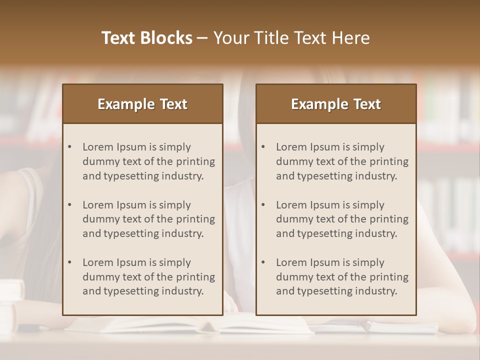 Long Hair Photography Horizontal PowerPoint Template