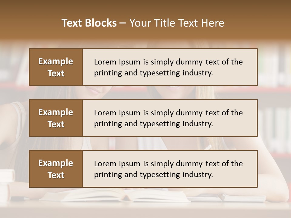Long Hair Photography Horizontal PowerPoint Template