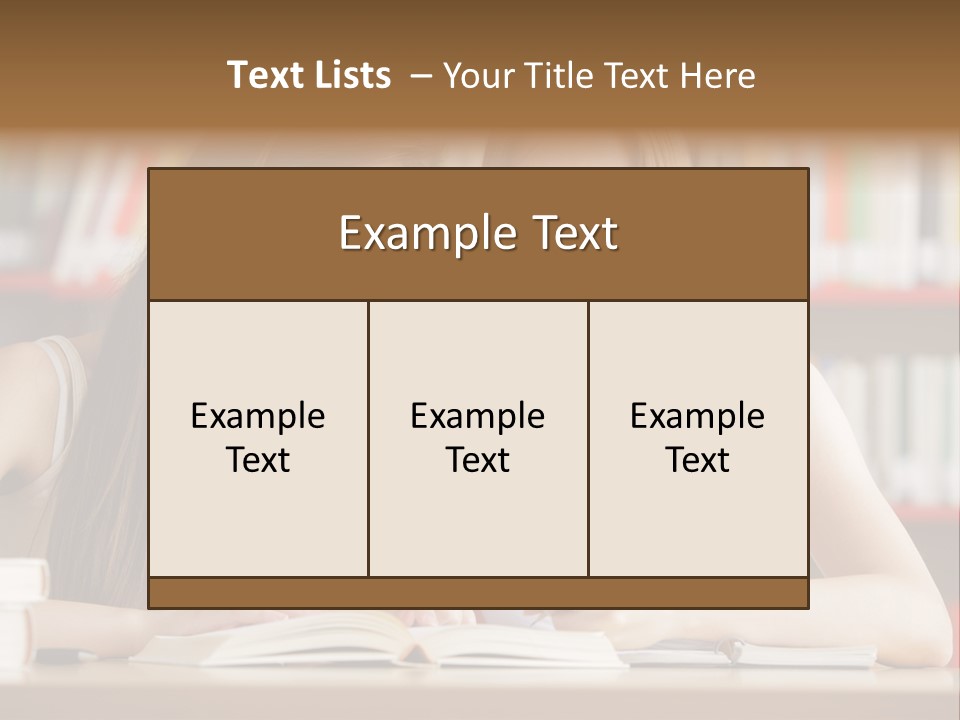 Long Hair Photography Horizontal PowerPoint Template