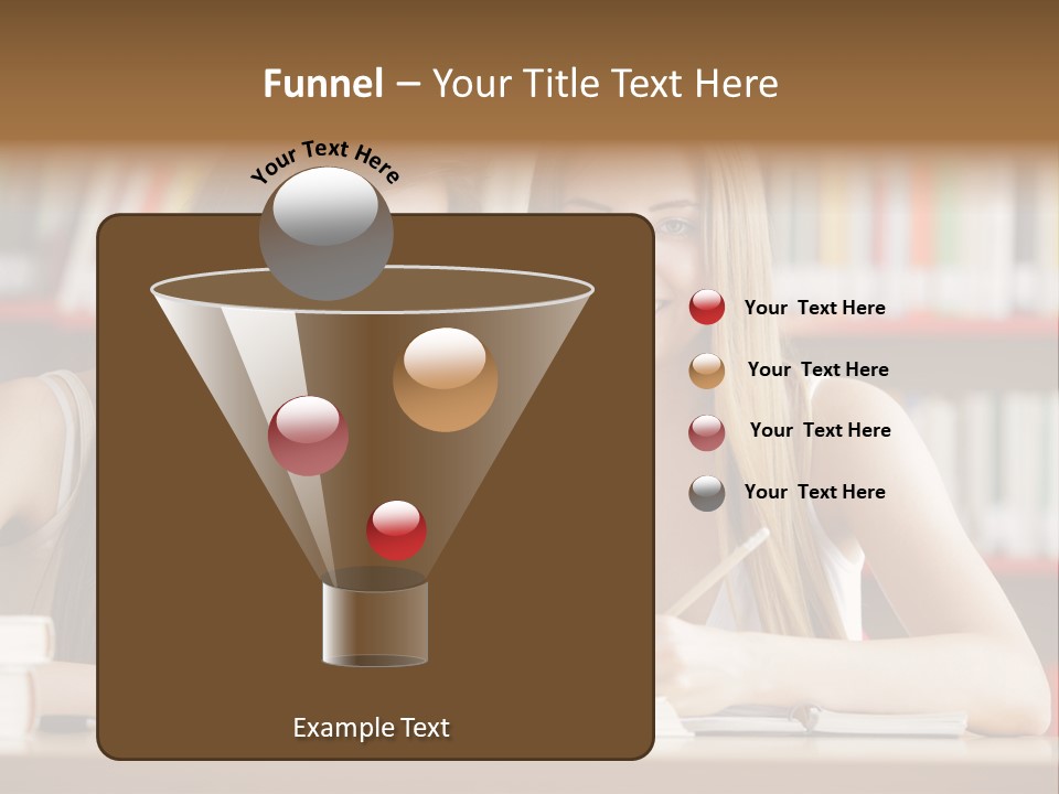Long Hair Photography Horizontal PowerPoint Template