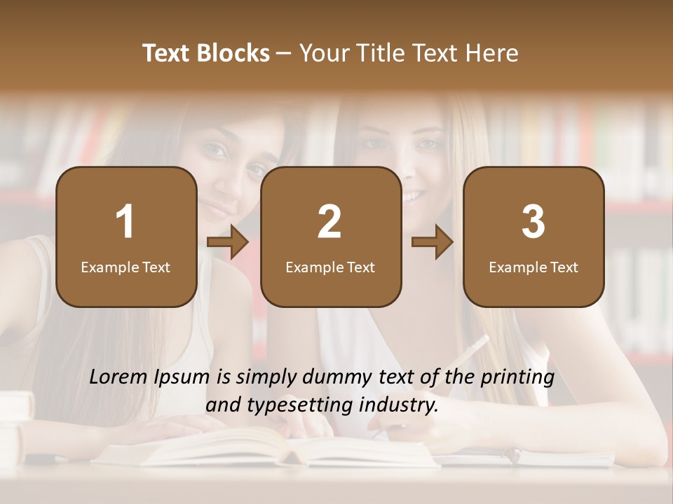 Long Hair Photography Horizontal PowerPoint Template