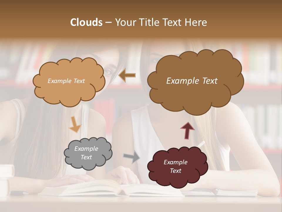 Long Hair Photography Horizontal PowerPoint Template