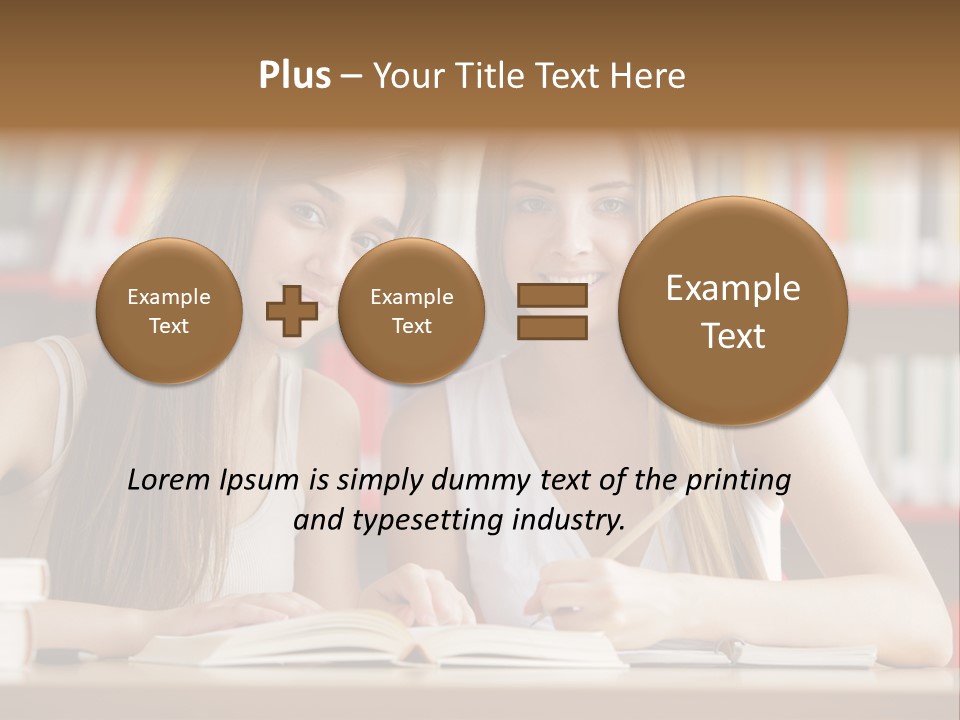 Long Hair Photography Horizontal PowerPoint Template