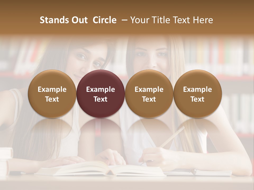 Long Hair Photography Horizontal PowerPoint Template