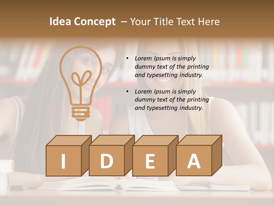 Long Hair Photography Horizontal PowerPoint Template