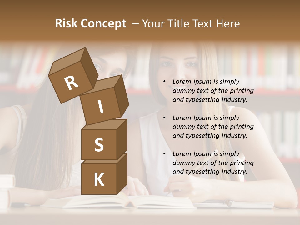 Long Hair Photography Horizontal PowerPoint Template