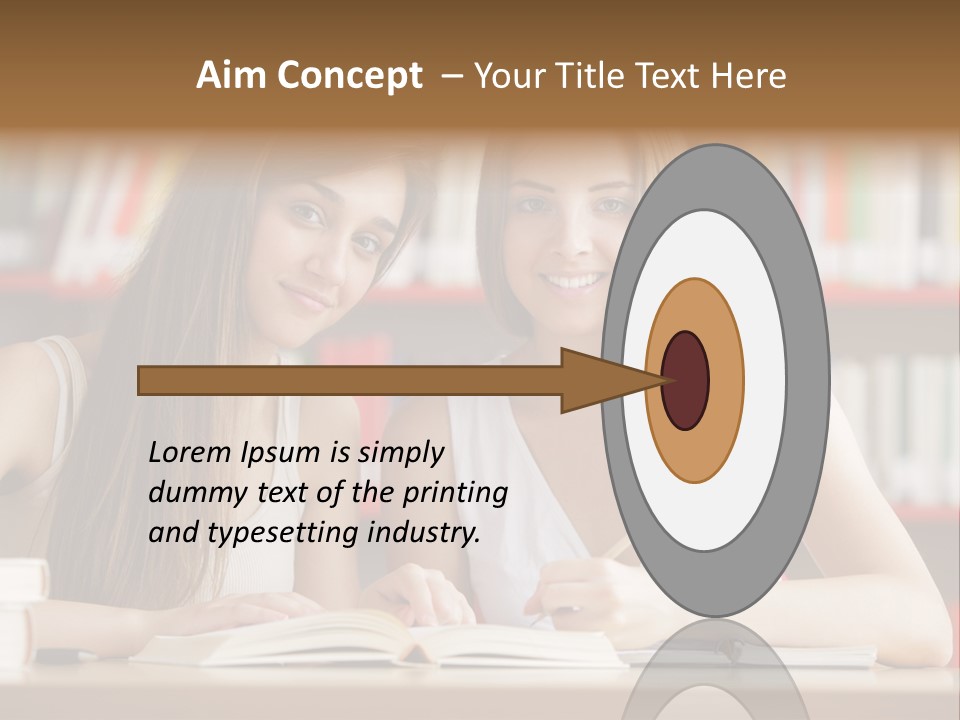 Long Hair Photography Horizontal PowerPoint Template