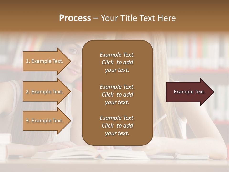 Long Hair Photography Horizontal PowerPoint Template