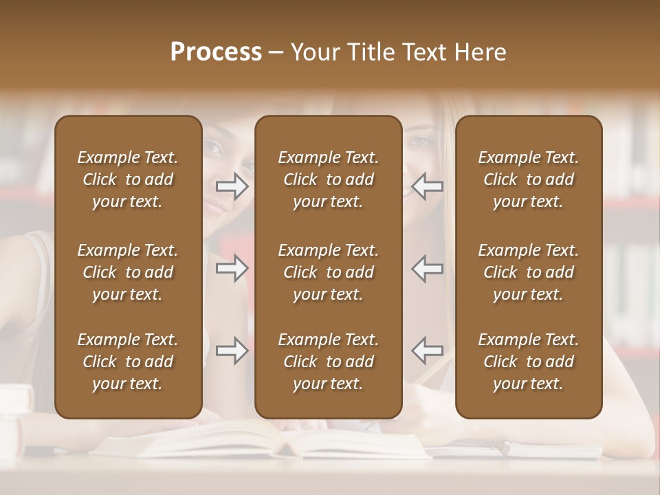 Long Hair Photography Horizontal PowerPoint Template
