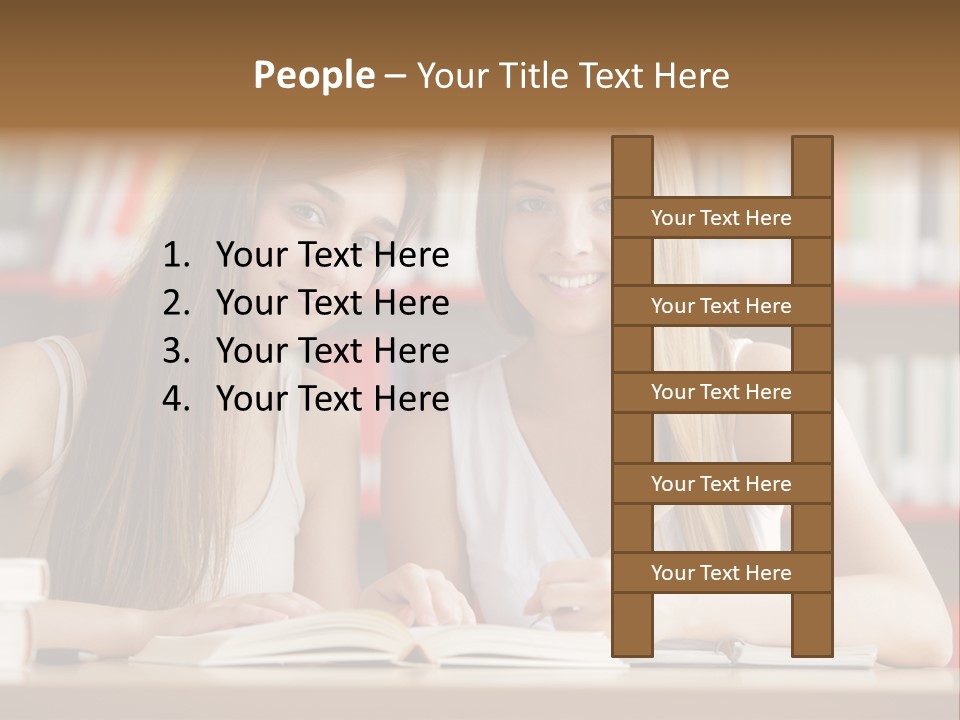 Long Hair Photography Horizontal PowerPoint Template