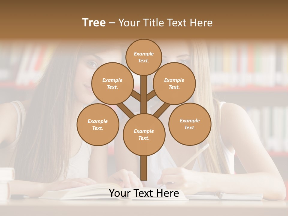 Long Hair Photography Horizontal PowerPoint Template