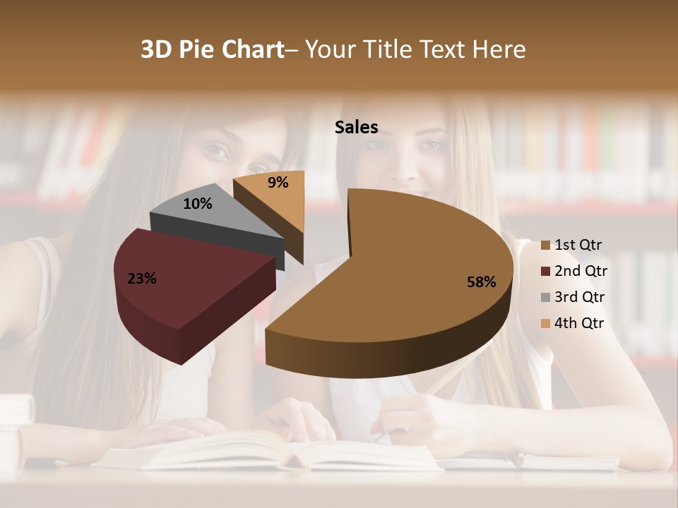 Long Hair Photography Horizontal PowerPoint Template
