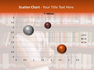 Library Bookshelf Long Hair PowerPoint Template