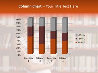 Library Bookshelf Long Hair PowerPoint Template