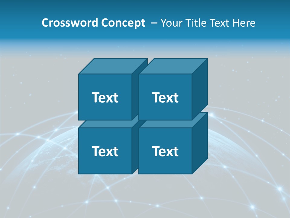 Space Blue Work PowerPoint Template