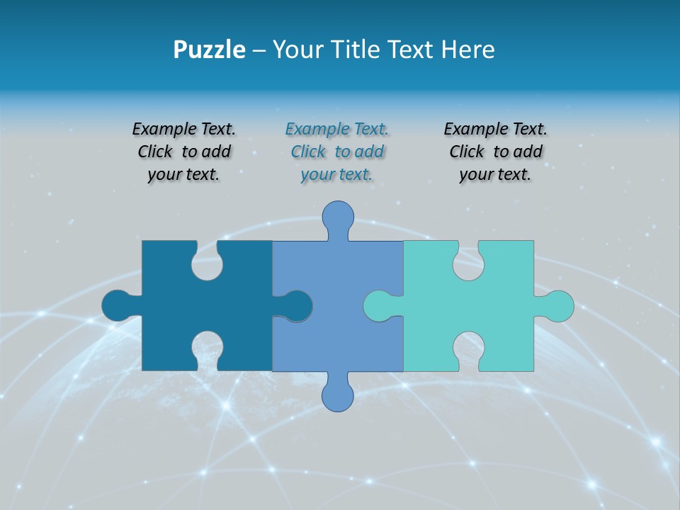 Space Blue Work PowerPoint Template