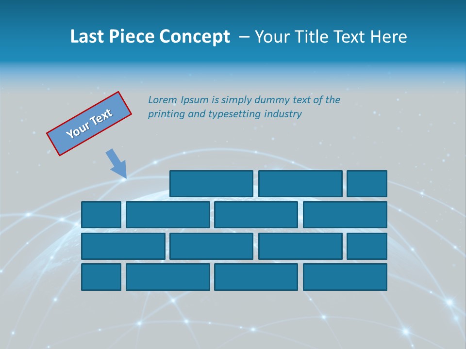 Space Blue Work PowerPoint Template