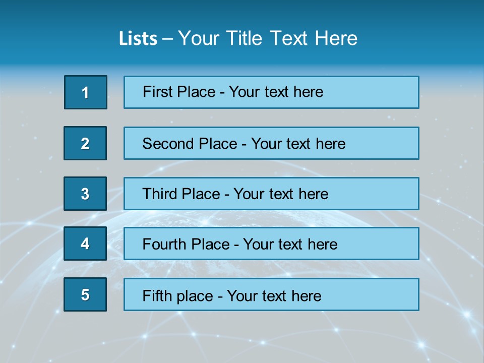 Space Blue Work PowerPoint Template