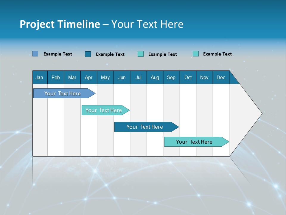 Space Blue Work PowerPoint Template