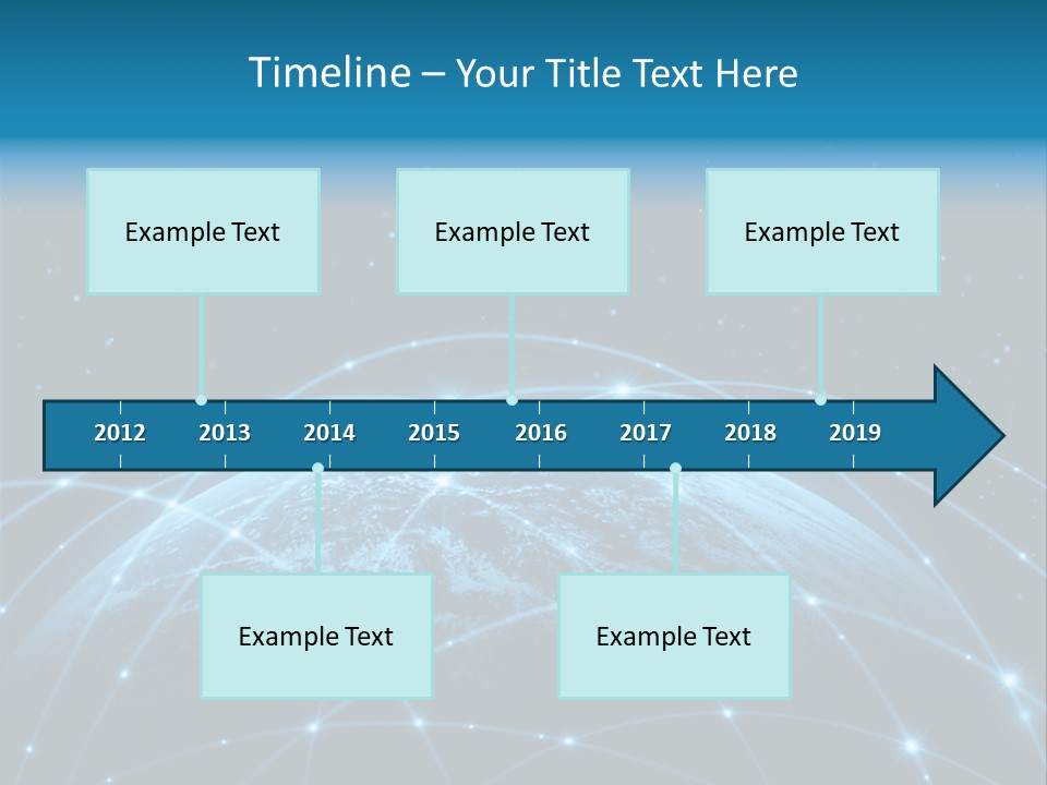 Space Blue Work PowerPoint Template