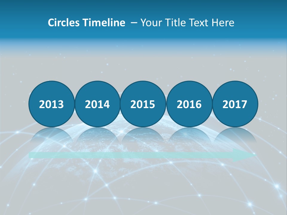 Space Blue Work PowerPoint Template