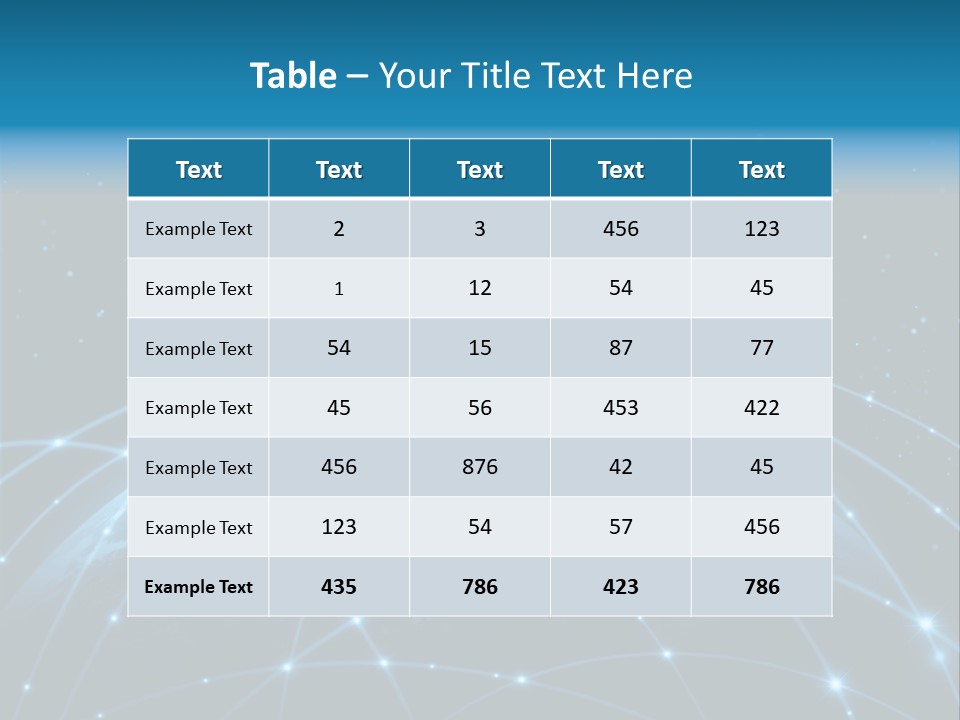 Space Blue Work PowerPoint Template