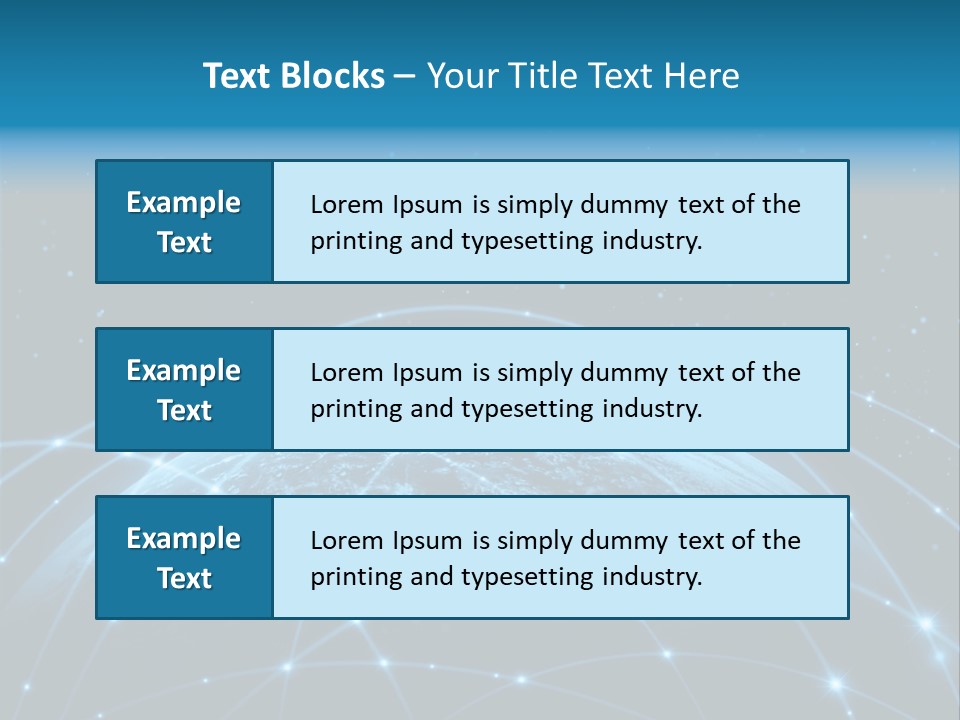 Space Blue Work PowerPoint Template