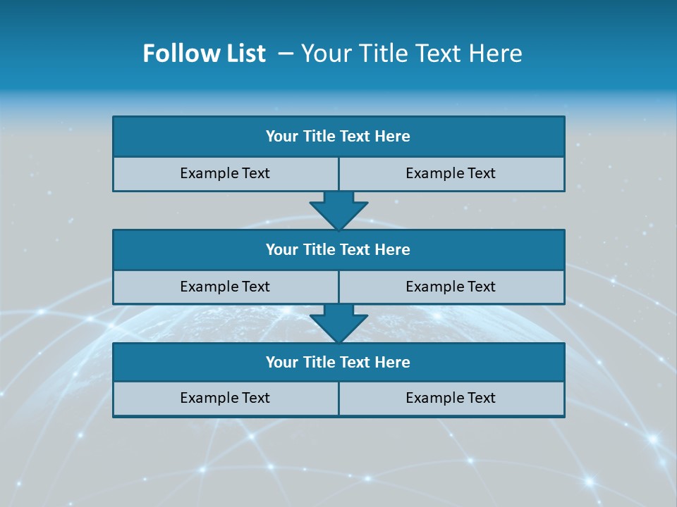 Space Blue Work PowerPoint Template