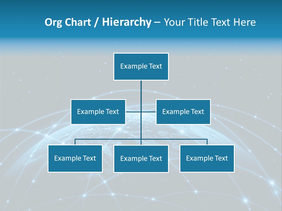 Space Blue Work PowerPoint Template