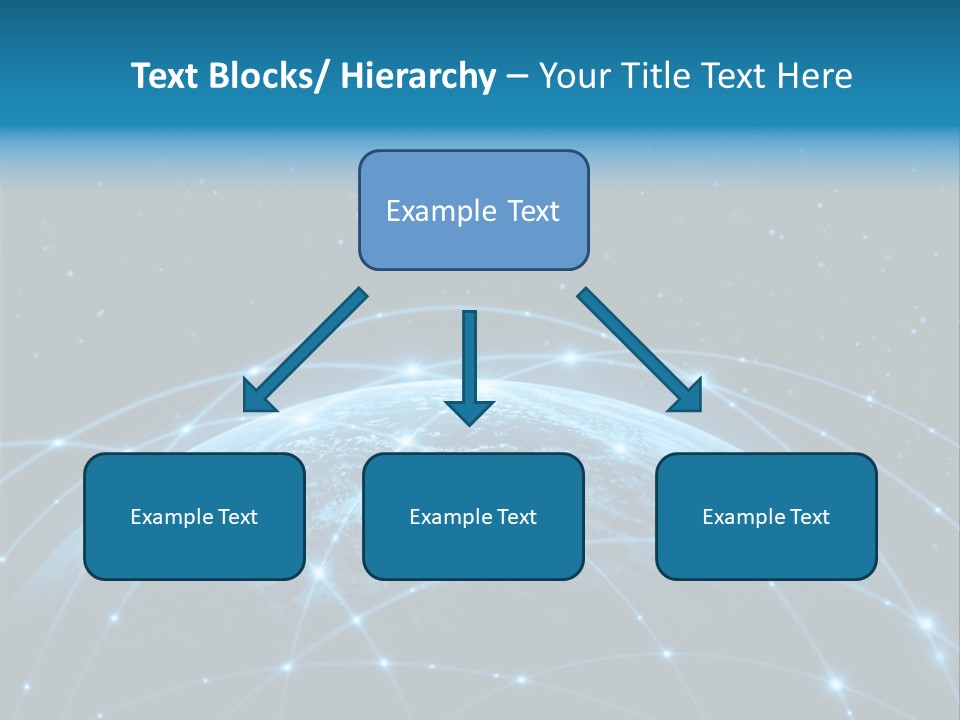 Space Blue Work PowerPoint Template